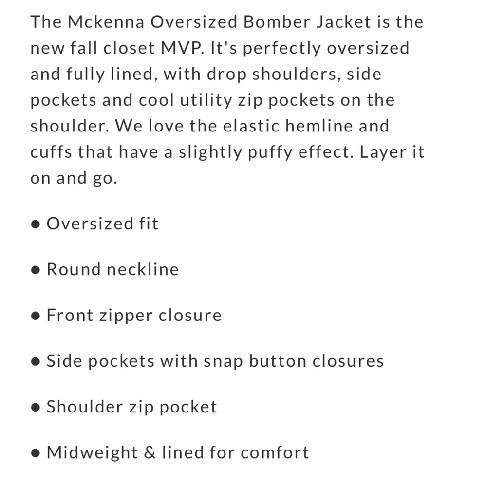 NWT Olia from Vici Oversized Olive Bomber Jacket - Picture 3 of 6